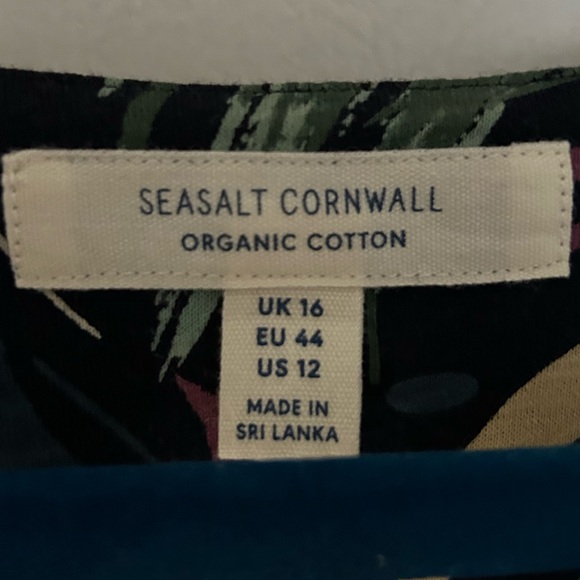 Seasalt Cornwall Chateaux Dress Navy 12 - Picture 5 of 5